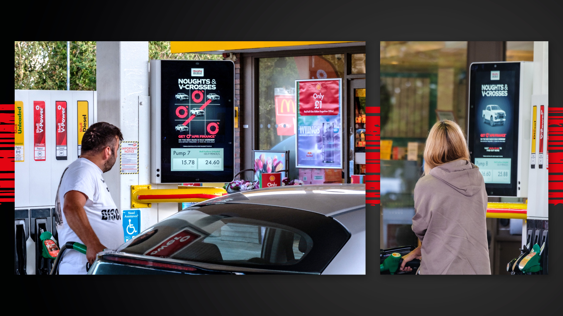 Isuzu Noughts and Crosses Finance Campaign outdoor displays